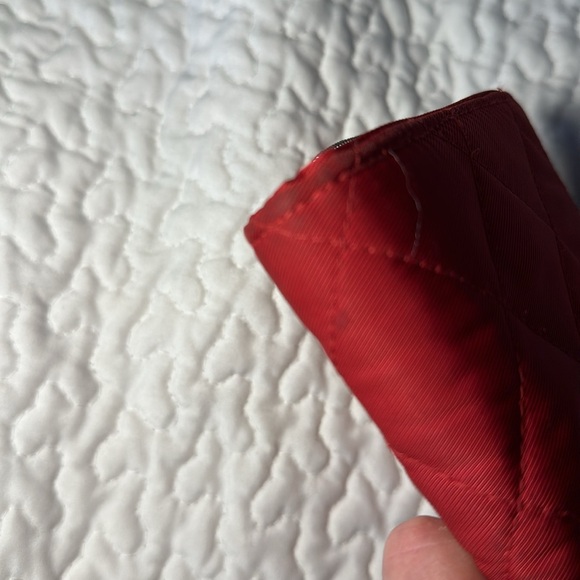 Vera Bradley Red Microfiber Turnlock Wallet - Picture 9 of 9